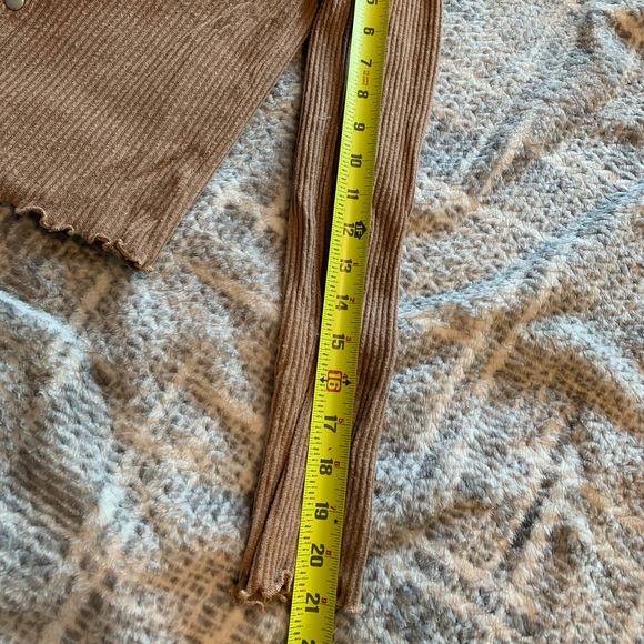 brown off the shoulder long sleeve - Picture 4 of 6